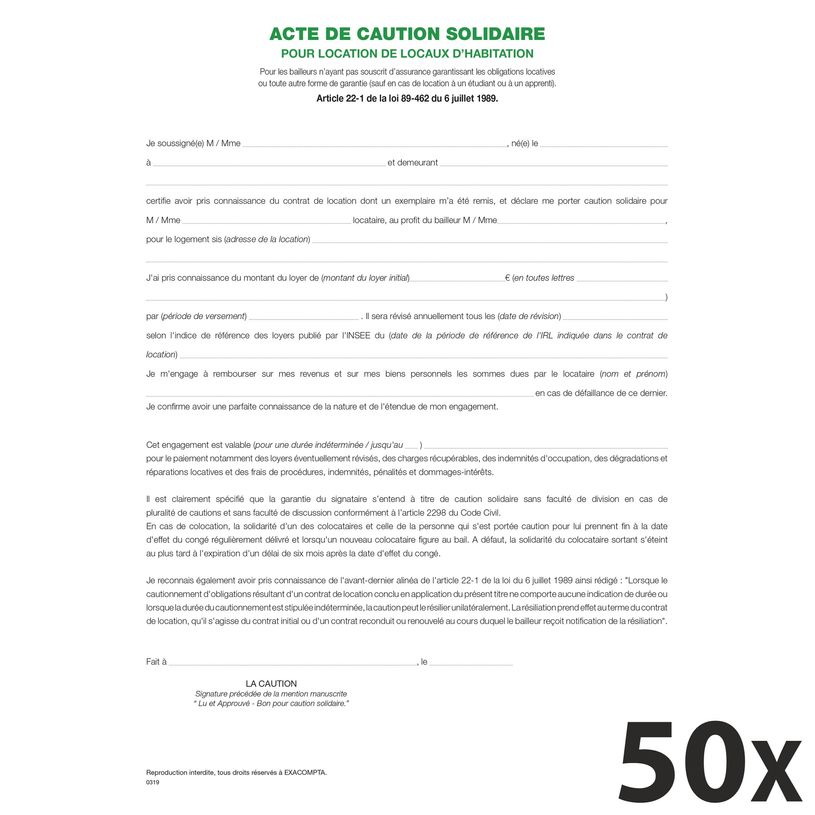 3130630000525-Exacompta - 50 Liasses acte de caution (tous contrats d'habitation)-P_400005443_1-0