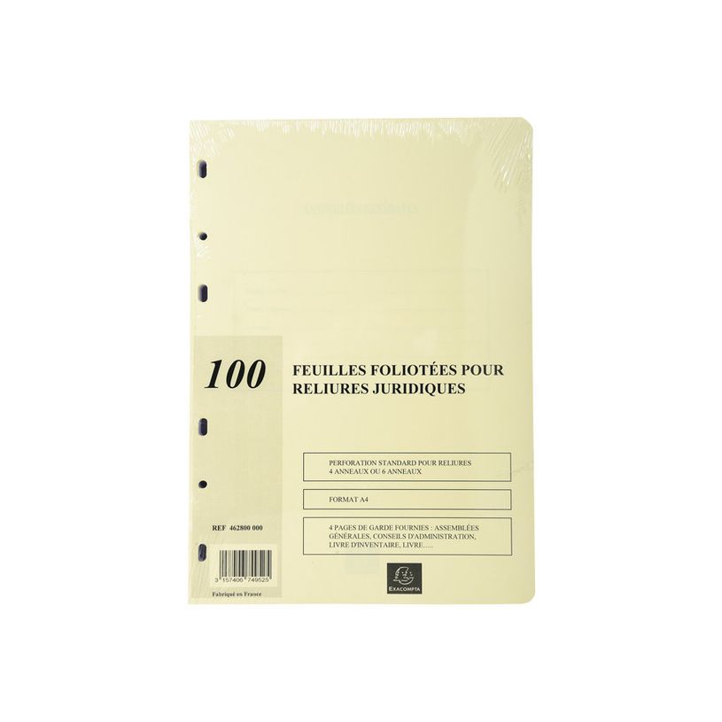 3157401001512-Exacompta - 5 Recharges pour reliure juridique 4 ou 6 anneaux - 100 feuillets A4 foliotés-P_400005450_2-1