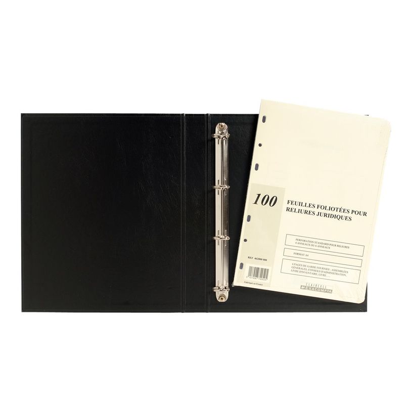 3157401001512-Exacompta - 5 Recharges pour reliure juridique 4 ou 6 anneaux - 100 feuillets A4 foliotés-P_400005450_5-4