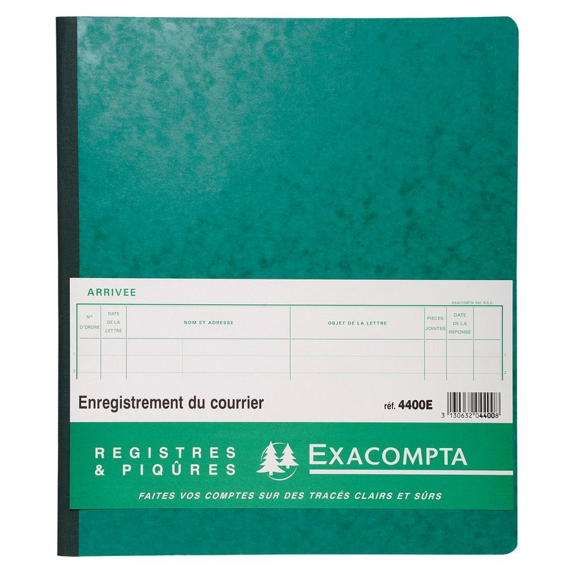 3130632044008-Exacompta - Piqûre Enregistrement du courrier - 32 x 27 cm - 80 pages-P_400005474_2-1