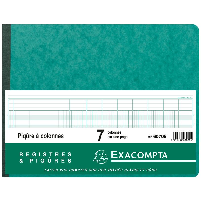 3130632060701-Exacompta - Piqûre comptable - 7 colonnes par page - 25 x 32 cm - 80 pages-P_400005481_2-1