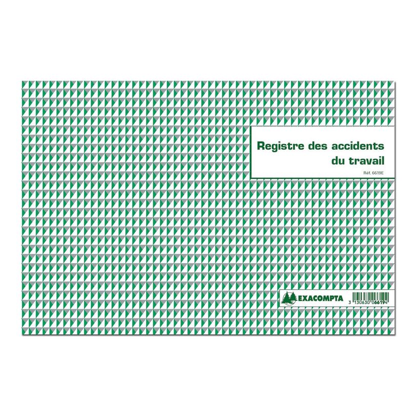 3130632066192-Exacompta - Piqûre 24 x 32 cm - Registre des accidents de travail - 20 pages-P_400005488_2-1