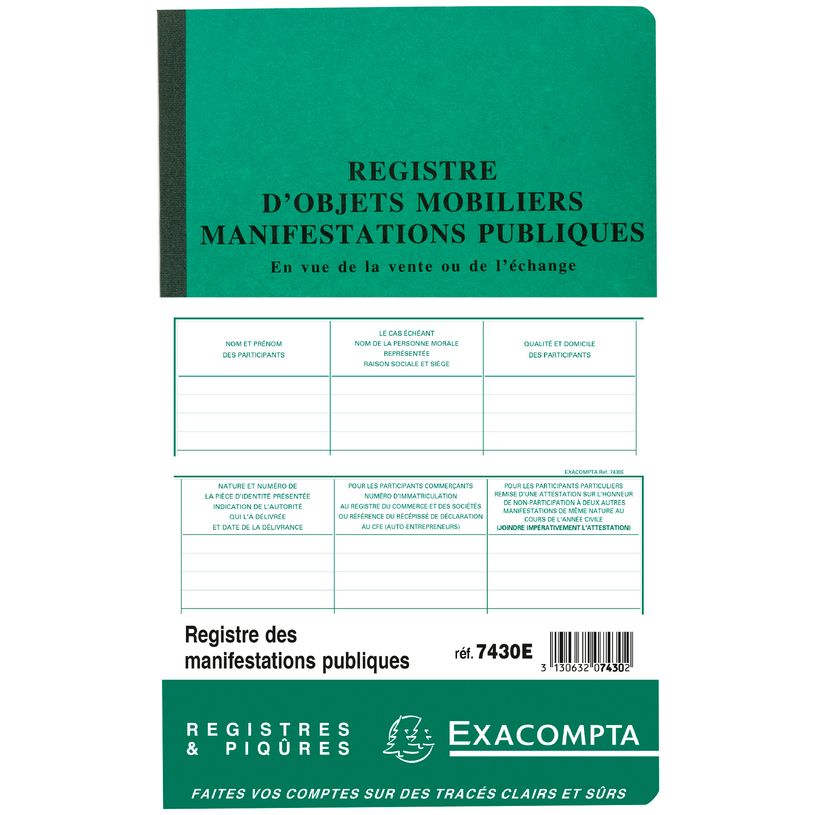 3130632074302-Exacompta - Registre des manifestations publiques - 32 x 19,5 cm - 80 pages-P_400005493_3-2