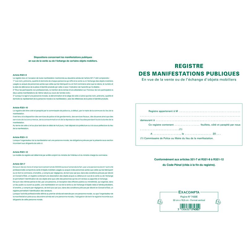 3130632074302-Exacompta - Registre des manifestations publiques - 32 x 19,5 cm - 80 pages-P_400005493_4-3