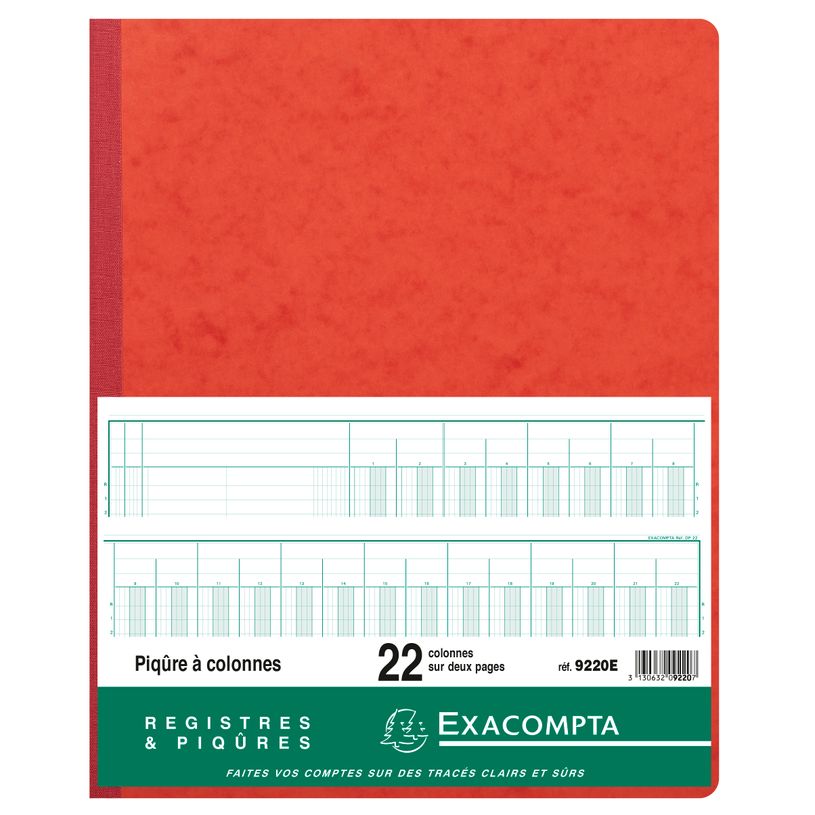 3130632092207-Exacompta - Piqûre comptable - 22 colonnes sur 2 pages - 40 x 30 cm - 80 pages-P_400005498_2-1