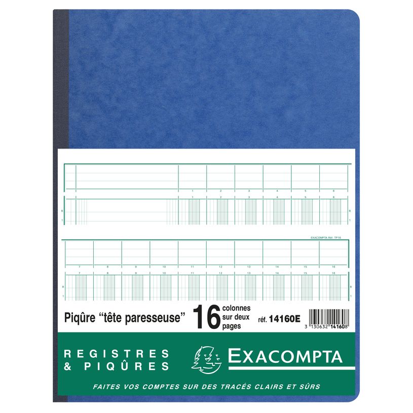 3130632141608-Exacompta - Piqûre à tête paresseuse - 16 colonnes sur 2 pages - 32 x 25 cm - 80 pages-P_400005511_2-1