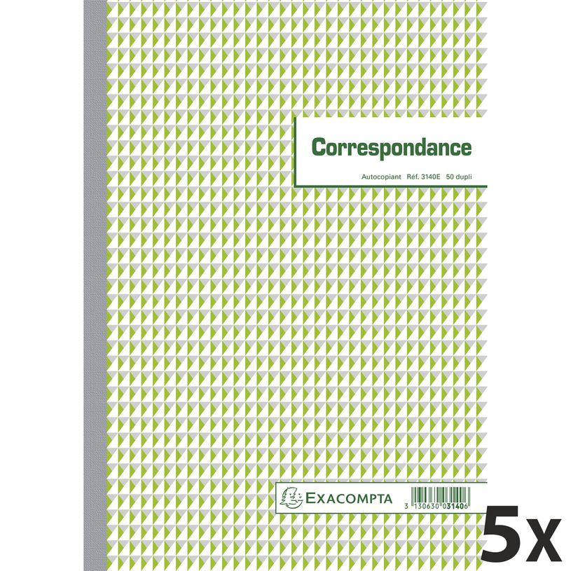 3130632031404-Exacompta - 5 Manifolds Carnets de correspondance - 50 dupli - A4-P_400005535_2-0