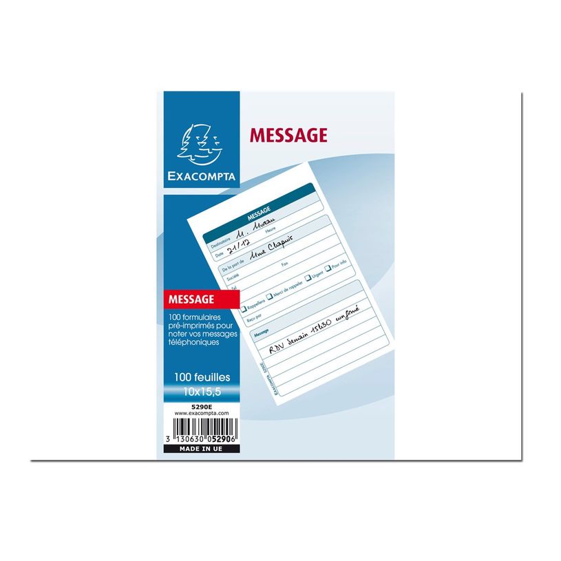 3130632052904-Exacompta - 20 Carnets de messages téléphoniques - 100 feuilles - 10 x 16 cm-P_400005540_1-4