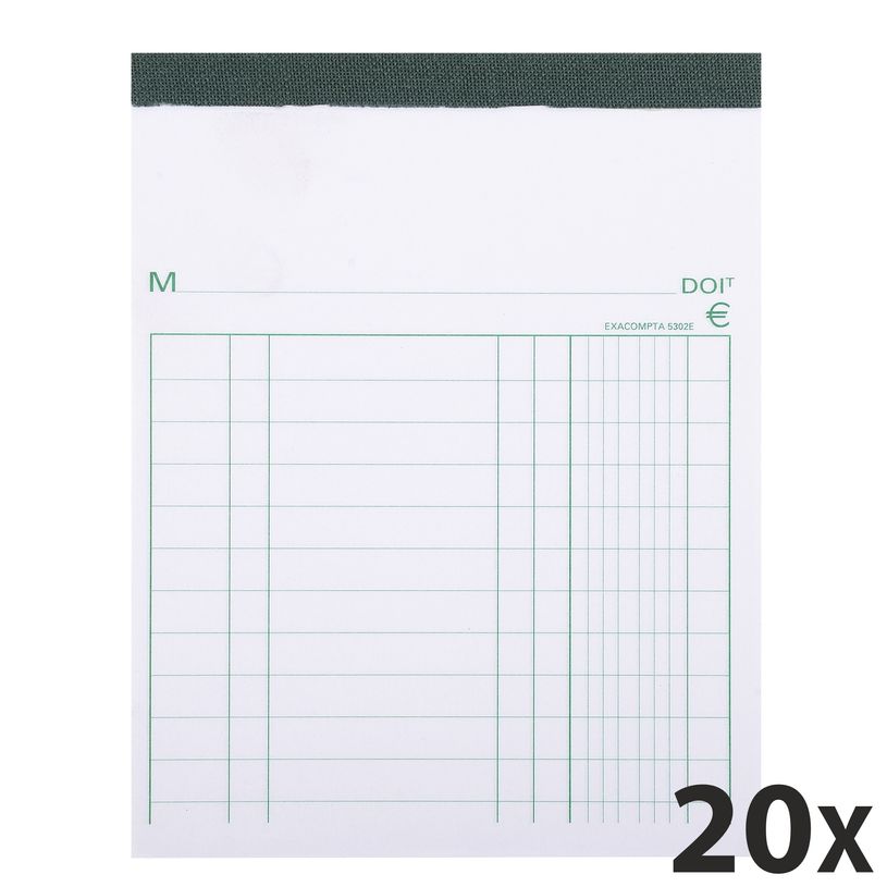 3130632053024-Exacompta - 20 Blocs factures - 50 feuilles - 135 x 105 mm-P_400005541_1-0