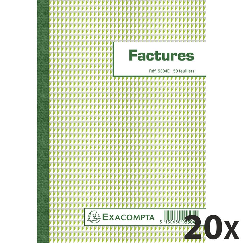 3130632053048-Exacompta - 20 Blocs factures - 50 feuilles - 210 x 148 mm-P_400005542_1-0