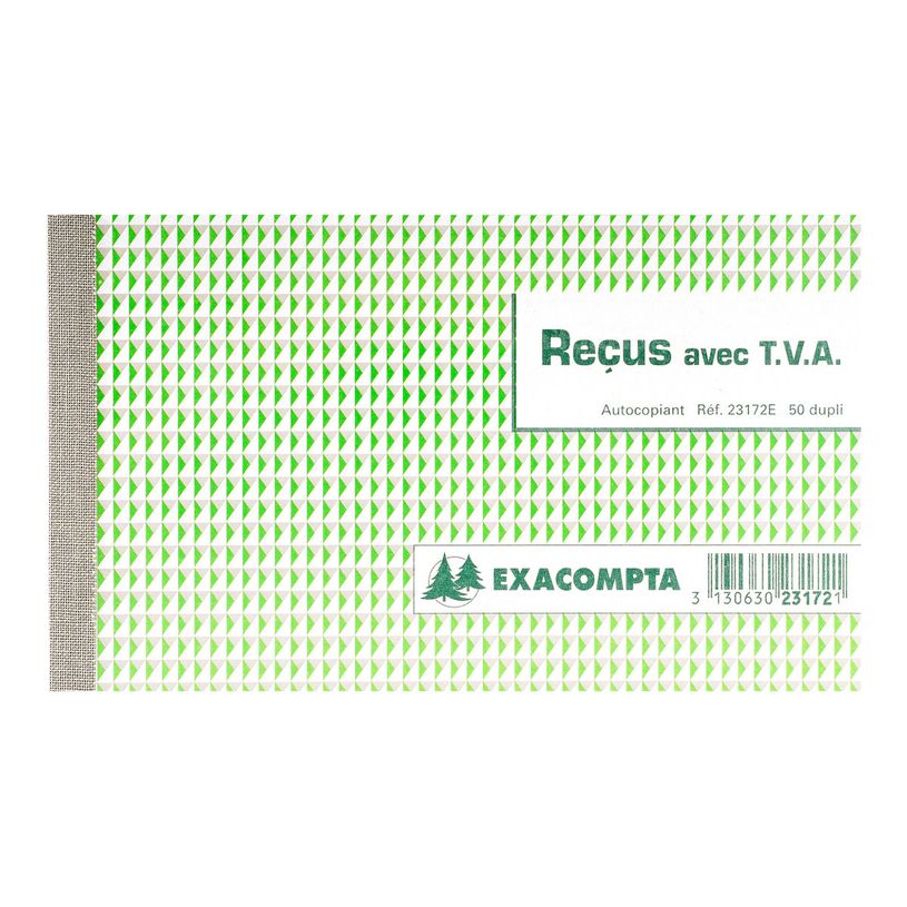 3130632231729-Exacompta - 20 Manifolds Carnets de reçus avec TVA - 50 dupli - 10,5 x 18 cm-P_400005549_2-1