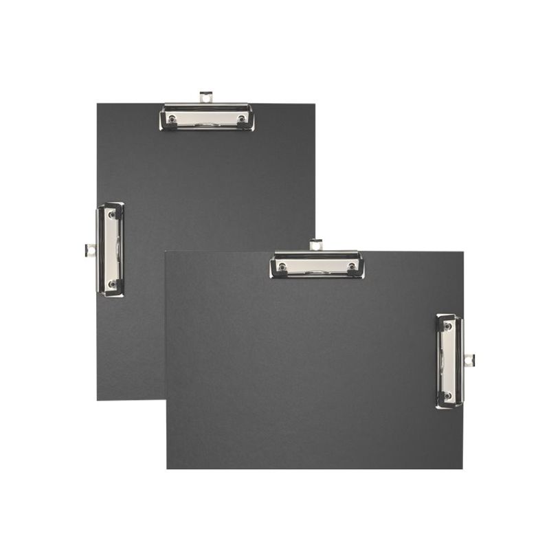 3130632182717-Exacompta - 10 Porte blocs double clips - A4 - noir-P_400005568_2-1