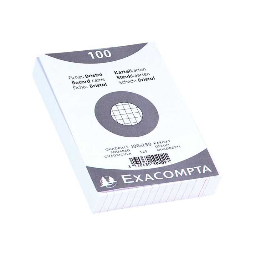 3130631102020-Exacompta - 20 Packs de 100 Fiches Bristol - 10 x 15 cm - petits carreaux - non perforées-P_400005577_1-2