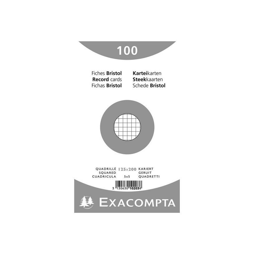 3130631102037-Exacompta - 12 Packs de 100 Fiches Bristol - 12,5 x 20 cm - petits carreaux - non perforé-P_400005578_4-1