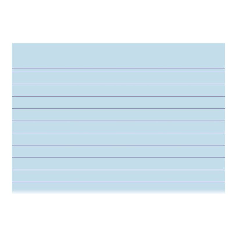 3130638108100-Exacompta - 40 Packs de 100 Fiches Bristol - A7 - lignées - non perforées - bleu-P_400005618_3-2
