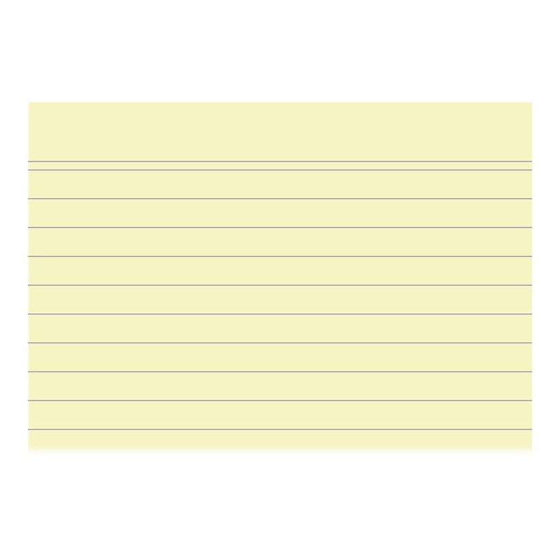 3130638108209-Exacompta - 40 Packs de 100 Fiches Bristol - A7 - lignées - non perforées - jaune-P_400005619_3-2