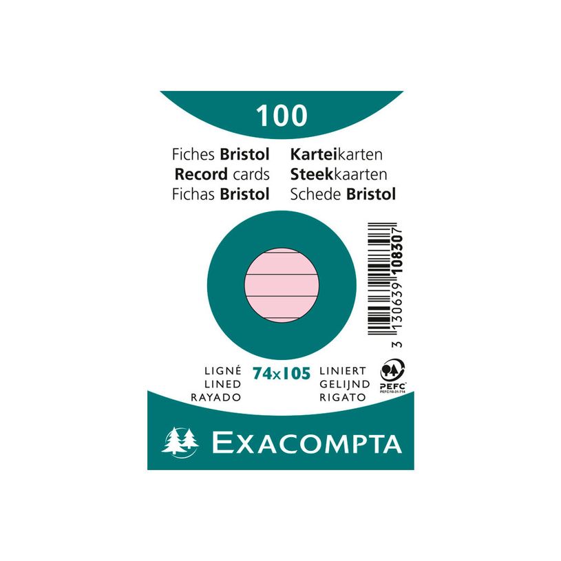 3130638108308-Exacompta - 40 Packs de 100 Fiches Bristol - A7 - lignées - non perforées - rose-P_400005620_2-1