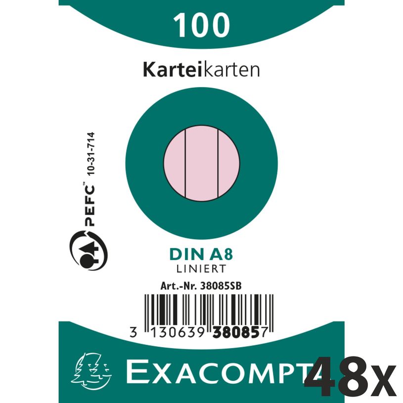 3130638380858-Exacompta - 40 Packs de 100 Fiches Bristol - 5,5 x 7,4 cm - lignées - non perforées - ro-P_400005642_1-0