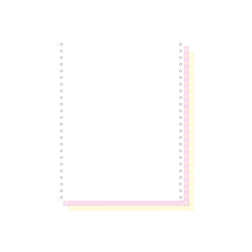 3130630625230-Exacompta - Papier listing blanc/rose/jaune - 1000 feuilles 240 mm x 12" - bandes Caroll d-P_400005675_1-0