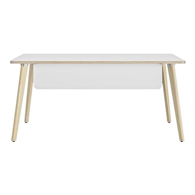 3483600844750-Bureau ARTEFACT - L140 cm - pieds frêne - plateau blanc-P_400005748_1-0