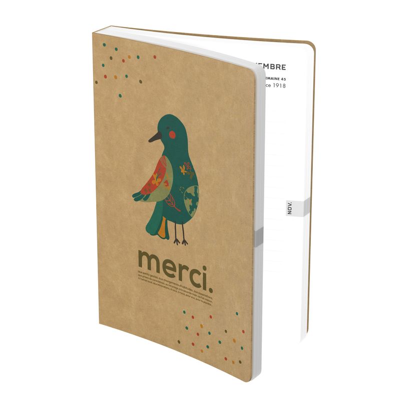3147280194115-Agenda Merci - 1 jour par page - 12 x 17 cm - différents modèles disponibles - Hamelin-P_400005768_3-2