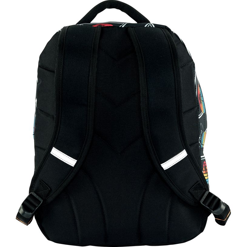 3045050443855-No Publik California - Sac à dos 2 compartiments - noir et orange - Hamelin-P_400005776_2-1