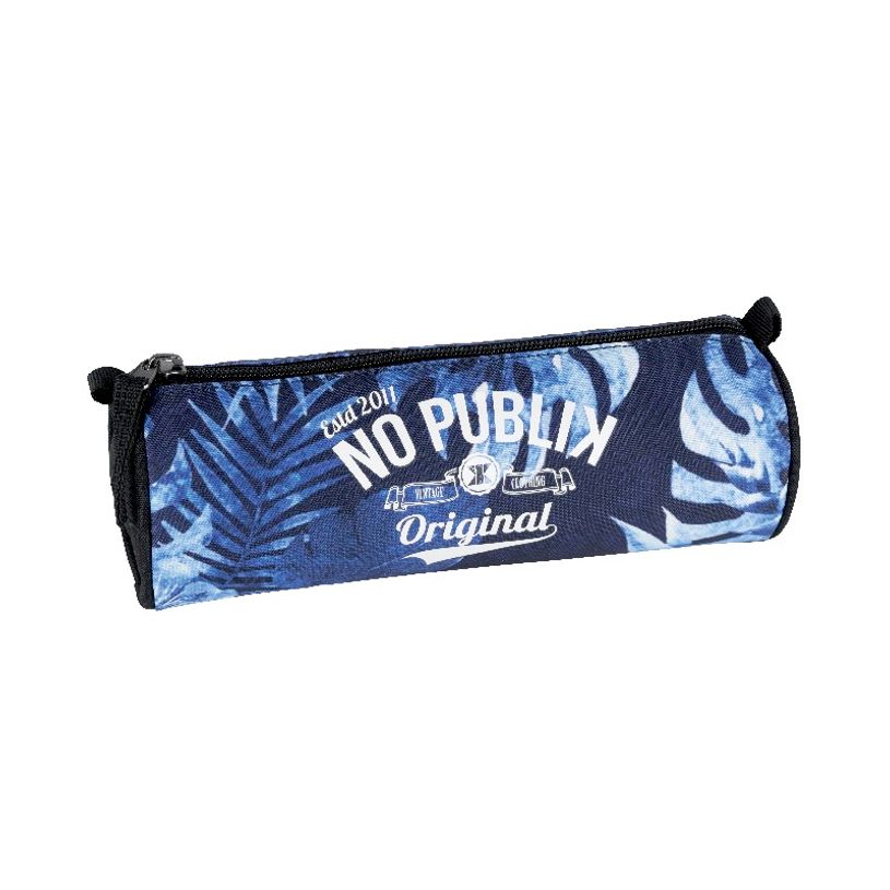 3045050443848-Trousse ronde No Publik Blue Tropic - 1 compartiment - bleu - Hamelin -P_400005777_1-0