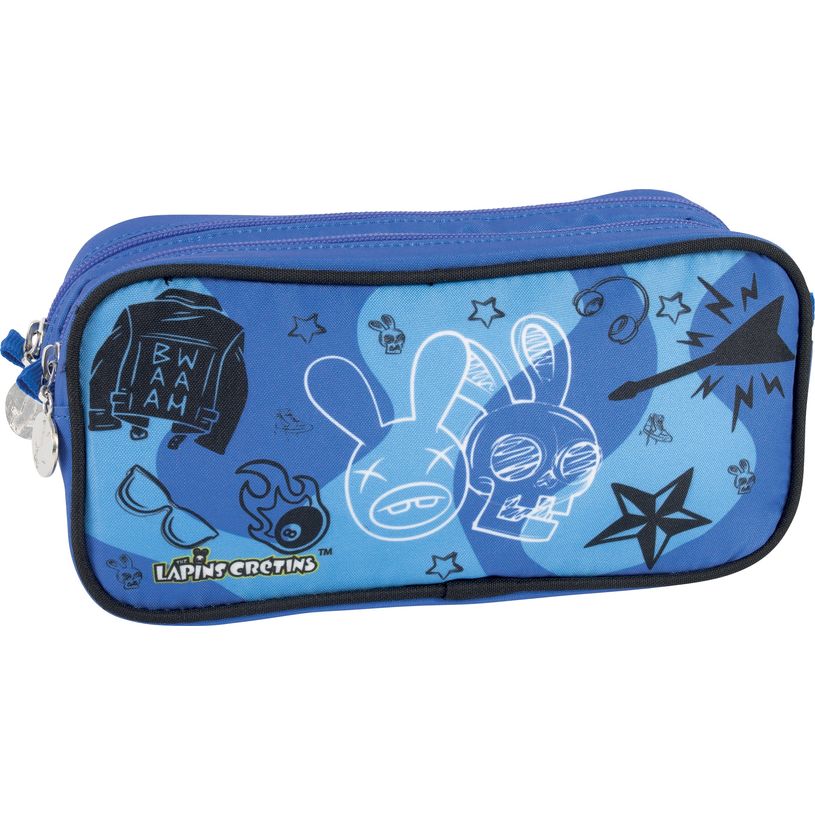 3045050443992-Lapins Crétins - Trousse rectangulaire 2 compartiments - différents modèles disponibles-P_400005794_1-0