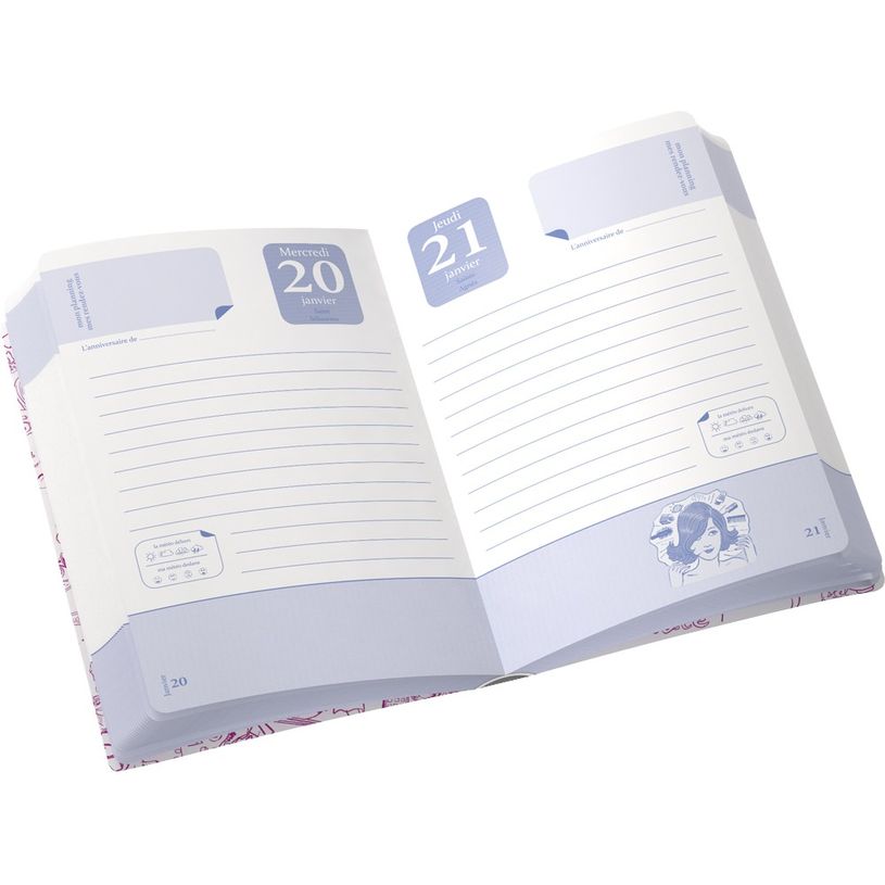 3020120009261-Agenda Moi Moi Moi - 1 jour par page - 12 x 17 cm - disponible dans différentes couleurs -P_400005817_9-8