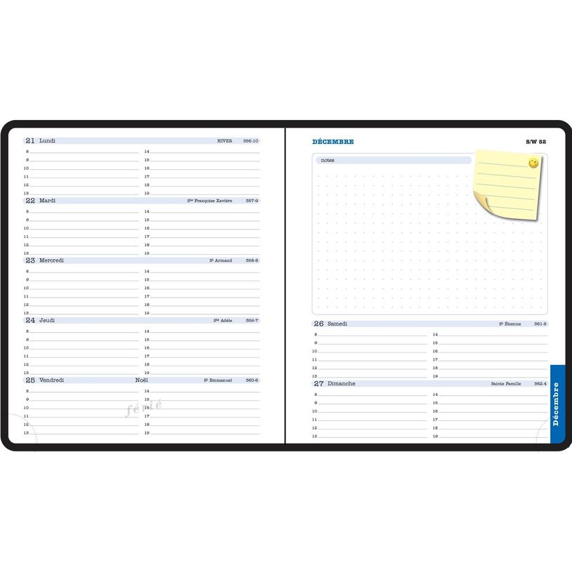 3660942072199-Agenda Lady Kaa - 1 semaine sur 2 pages - 15 x 17 cm - disponible dans différentes couleu-P_400005847_3-2