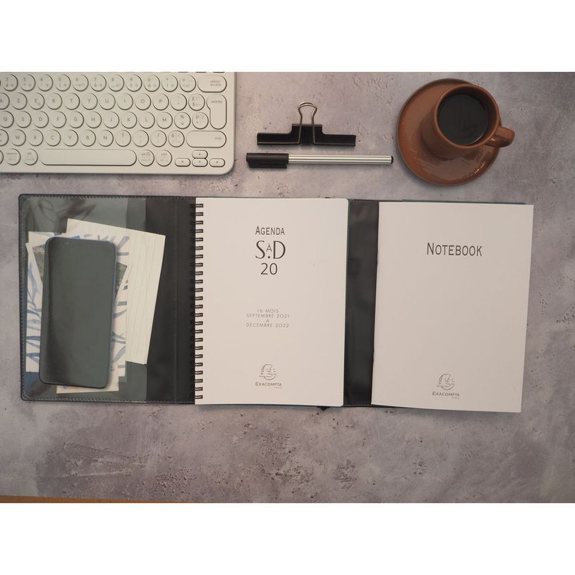 3660942072342-Agenda All in One + carnet - 1 semaine sur 2 pages - 16 mois - 15 x 21 cm - bleu - Exacomp-P_400005852_2-1