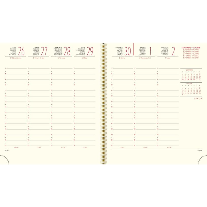 3660942072250-Agenda Nil septembre à décembre - 1 semaine sur 2 pages - 15 x 17 cm - disponible dans dif-P_400005854_4-3