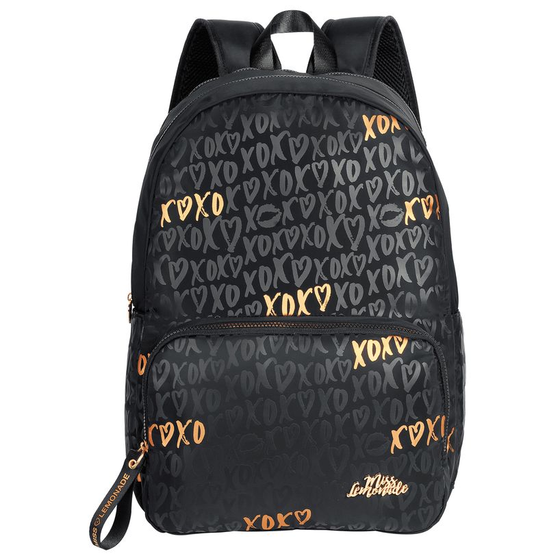 5600446638277-Sac à dos MISS LEMONADE 2 compartiments - XOXO noir - Kid'Abord-P_400005882_1-0