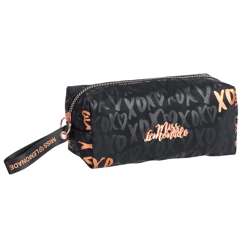 5600446638291-Trousse rectangulaire MISS LEMONADE 1 compartiment - XOXO noir  - Kid'Abord-P_400005883_1-0