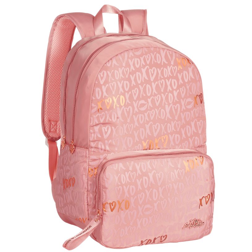 5600446638260-Sac à dos MISS LEMONADE 2 compartiments - XOXO rose - Kid'Abord-P_400005884_2-1