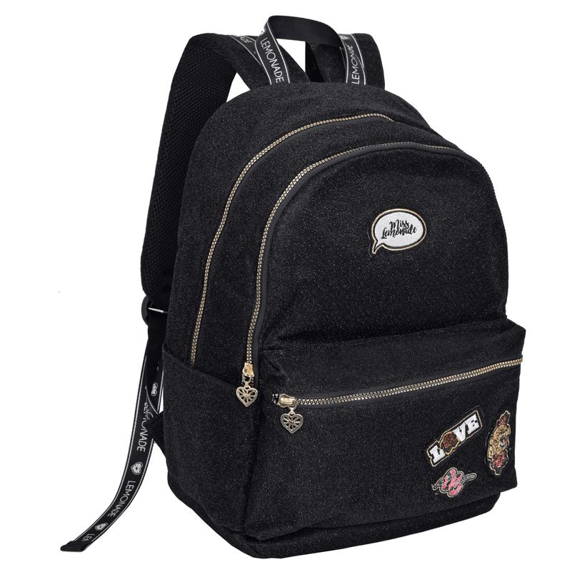 5600446638666-Sac à dos MISS LEMONADE 1 compartiment - Sparkly noir - Kid'Abord-P_400005890_1-0