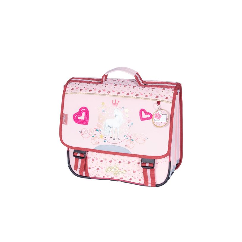 3661507523347-Cartable BELLA SARA Queen 38 cm - 2 compartiments - rose - Kid'Abord-P_400005911_1-0