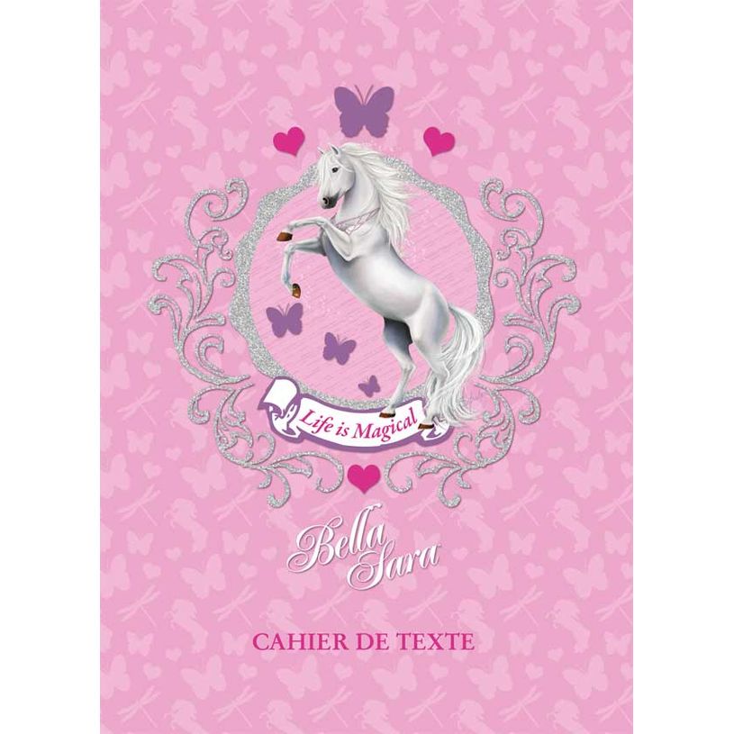 3661507516356-Cahier de texte Bella Sara - 15 x 21 cm - 2 décors au choix : Fairy ou Butterfly - Kid'Ab-P_400005916_3-2