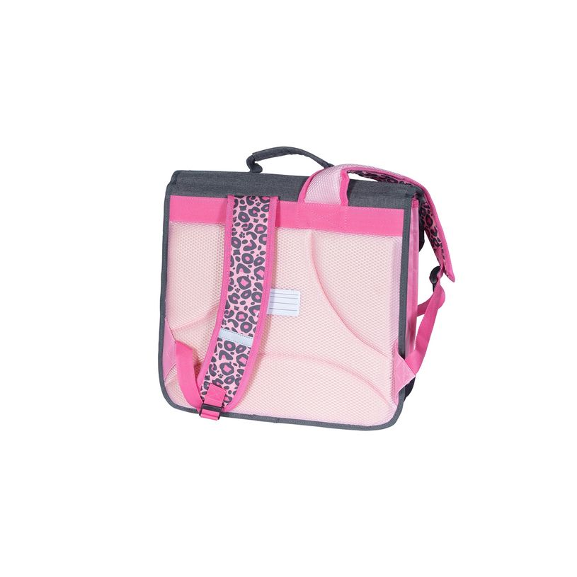 3661507623290-Cartable CHACHA Leo 36 cm - 2 compartiments - rose - Kid'Abord-P_400005919_2-1