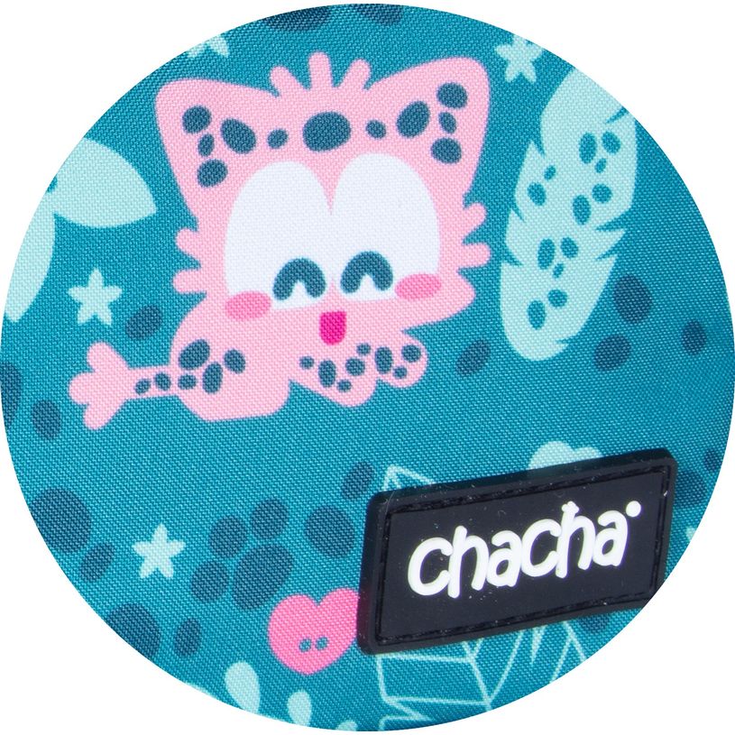 3661507627304-Trousse rectangulaire CHACHA Wild - 2 compartiments - vert - Kid'Abord-P_400005924_3-2