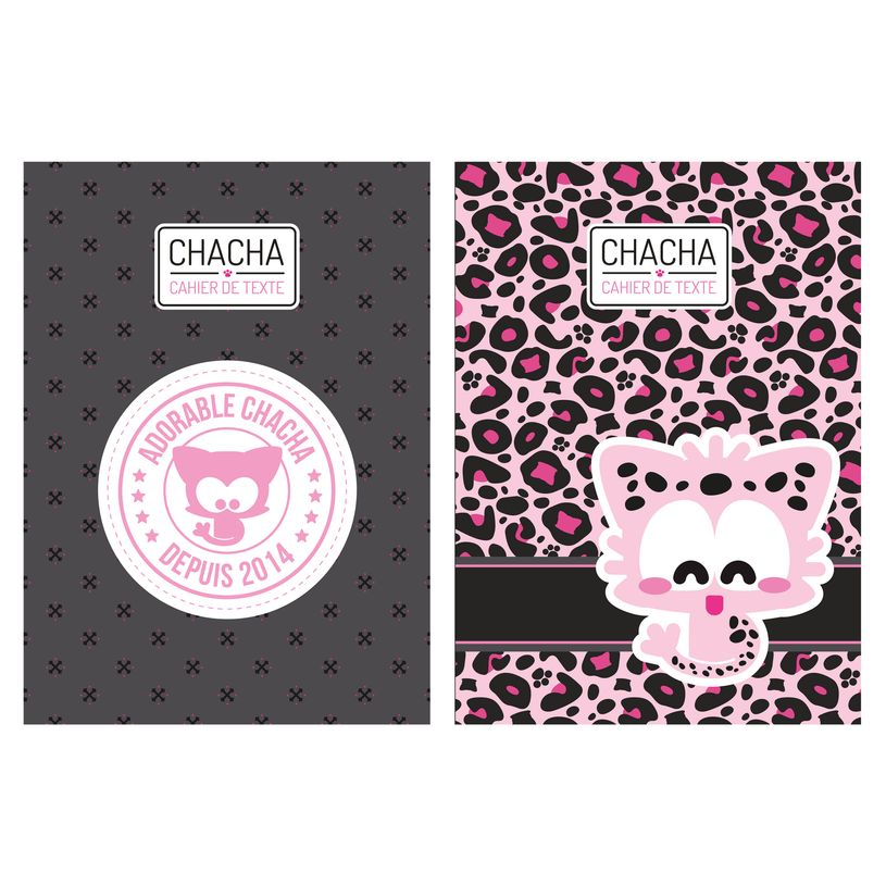 3661507616292-Cahier de texte Chacha - 15 x 21 cm - 2 décors au choix : Leo ou Retro - Kid'Abord-P_400005933_1-0