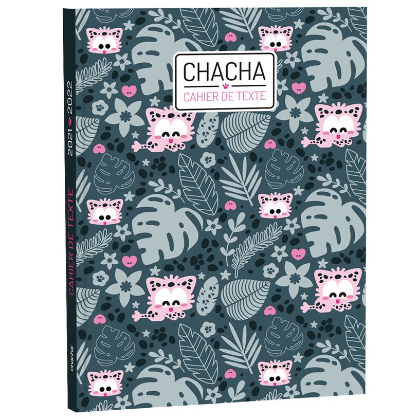 3661507616308-Cahier de texte Chacha - 15 x 21 cm - 2 décors Wild au choix - Kid'Abord-P_400005935_1-0