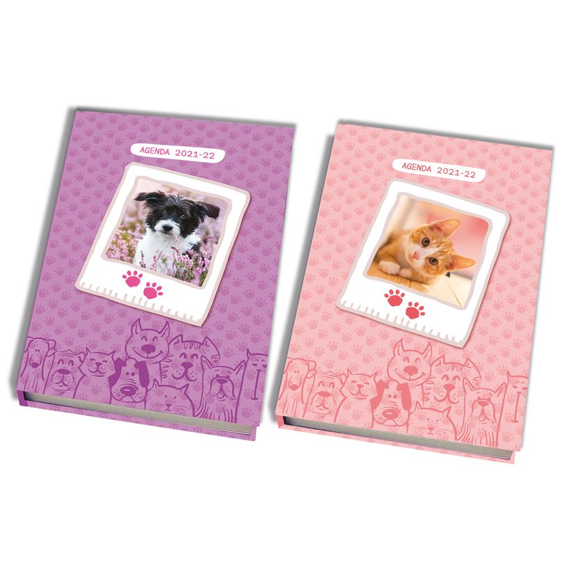 3661507615240-Agenda La SPA - 1 jour par page - 12 x 17 cm - rose ou violet - Kid'Abord-P_400005945_1-0