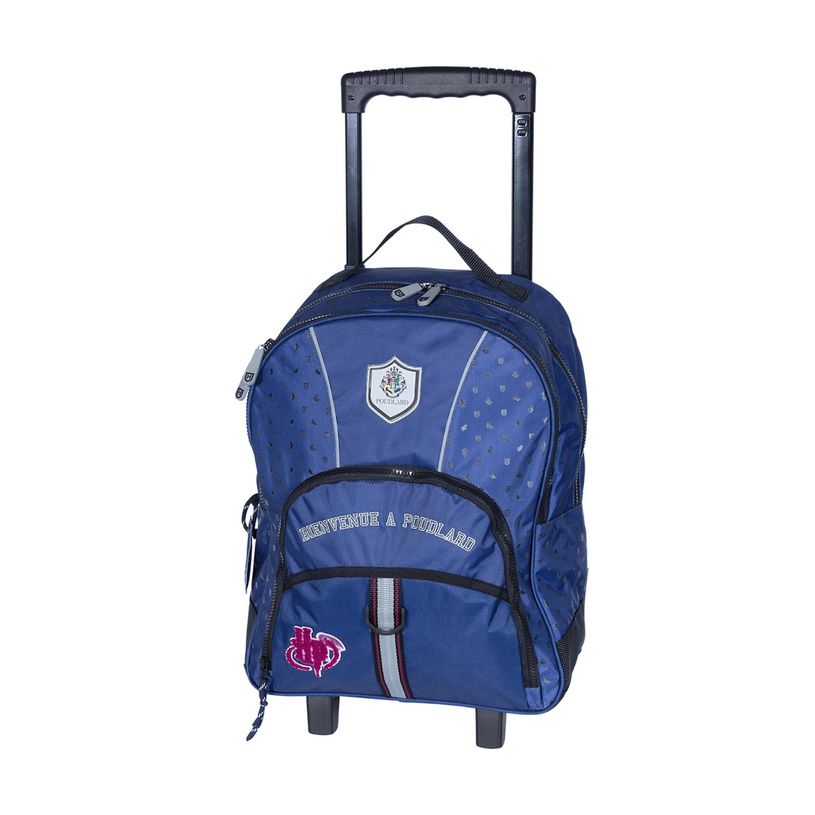 3661507522500-Sac à dos à roulettes HARRY POTTER Poudlard - 2 compartiments - bleu - Kid'Abord-P_400005947_1-0