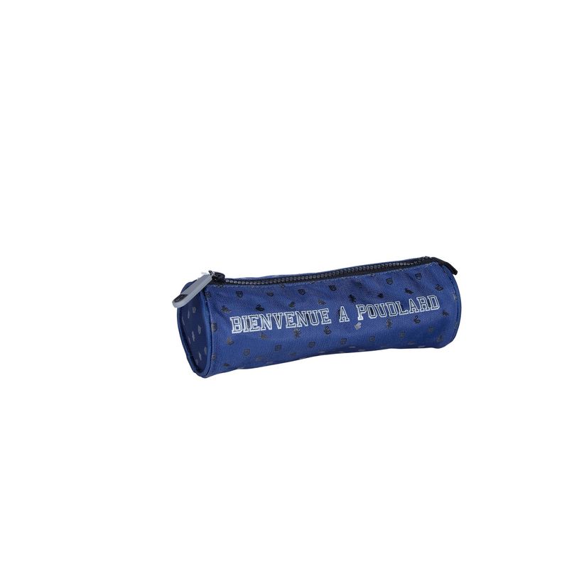 3661507528502-Trousse ronde HARRY POTTER Poudlard - 1 compartiment - bleu - Kid'Abord-P_400005950_1-0