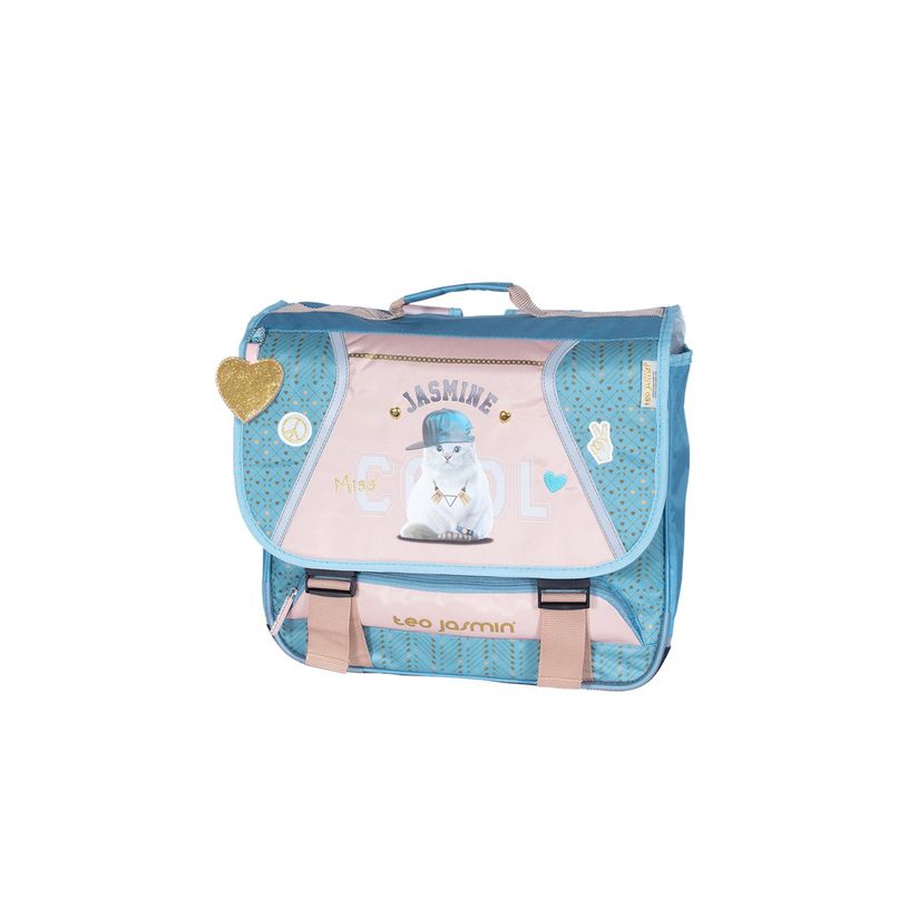 3661507223384-Cartable TEO JASMIN Mood 38 cm - 2 compartiments - rose/bleu - Kid'Abord-P_400005961_1-0