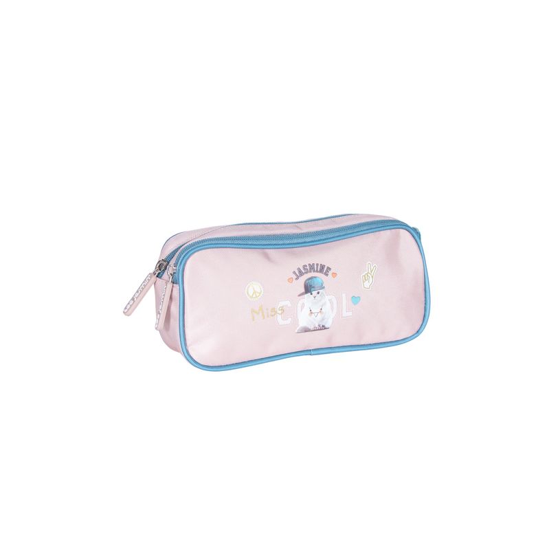 3661507227382-Trousse rectangulaire TEO JASMIN Mood - 2 compartiments - rose/bleu - Kid'Abord-P_400005963_1-0