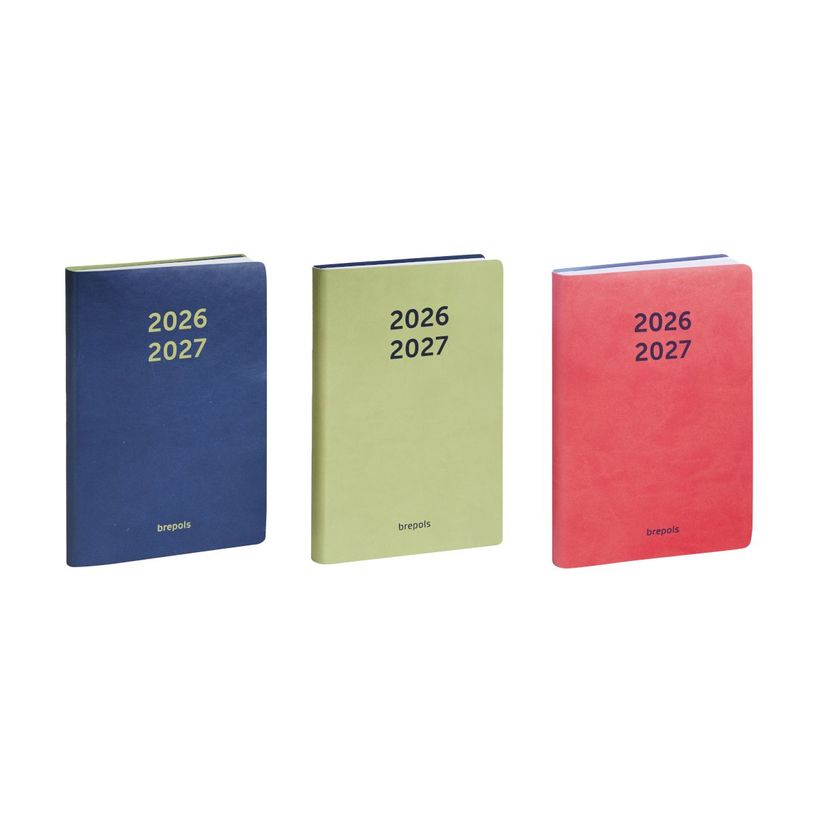 5412303375719-Agenda Colora - 1 jour par page - 12 x 17,5 cm - 3 couleurs disponible - Brepols--0