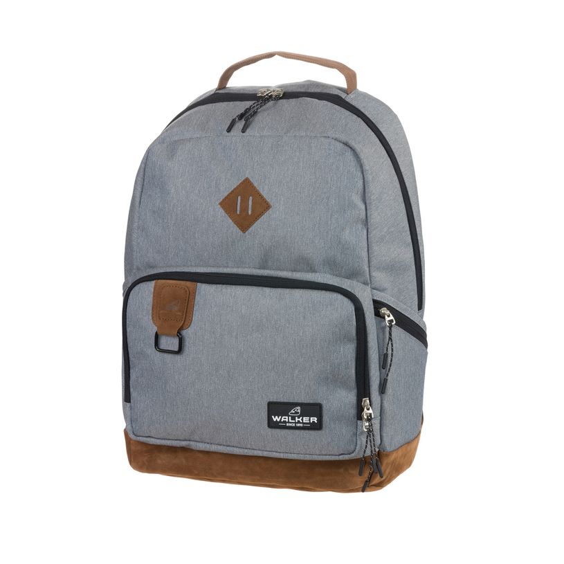 9002638219596-Sac à dos WALKER Pure Eco - 1 compartiment coloris grey--0