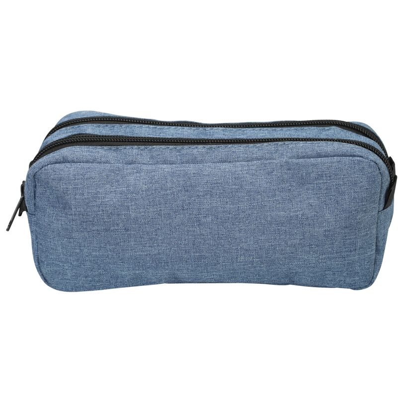 3173741244471-Trousse SCHOOL Maxi 2 compartiments coloris bleu deux tons--0